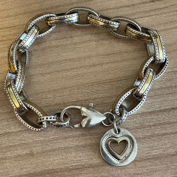 Brighton Jewelry - Brighton Deja Vu Bracelet Vintage 2 Tone Chunky